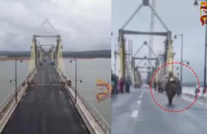 ಸಿಗಂದೂರು ಸೇತುವೆ ಮೇಲೆ ವ್ಹೀಲಿಂಗ್ – ಪೊಲೀಸರಿಂದ ಪುಂಡನಿಗೆ ದಂಡ !