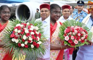 ಮೈಸೂರಿಗೆ ಆಗಮಿಸಿದ ರಾಷ್ಟ್ರಪತಿ ಅವರನ್ನು ರಾಜ್ಯಪಾಲ, ಸಿಎಂರಿಂದ ಆತ್ಮೀಯ ಸ್ವಾಗತ