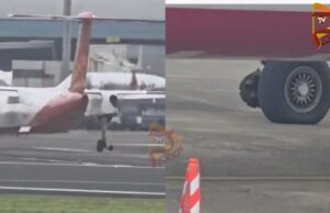 ಕಾಂಡ್ಲಾದಲ್ಲಿ ಟೇಕಾಫ್ ವೇಳೆ ಕಳಚಿದ ಸ್ಪೈಸ್ಜೆಟ್ ಚಕ್ರ