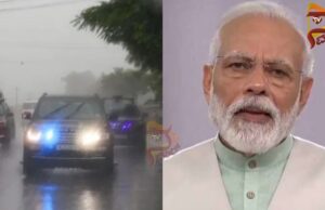 ಮಣಿಪುರದಲ್ಲಿ ಭಾರೀ ಮಳೆ – ಹೆಲಿಕಾಪ್ಟರ್ ಬಿಟ್ಟು ರಸ್ತೆ ಮಾರ್ಗದಲ್ಲೇ ಮೋದಿ ಪ್ರಯಾಣ