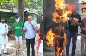 ಭಾರತ-ಪಾಕ್ ಪಂದ್ಯ ಬಾಯ್ಕಾಟ್ಗೆ ಕರೆ – ಎಎಪಿ ಪ್ರತಿಭಟನೆ..!