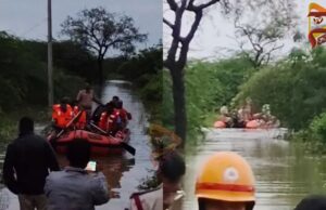 ರೌದ್ರರೂಪ ತಾಳಿದ ಭೀಮಾ ನದಿ – ಪ್ರವಾಹದಲ್ಲಿ ಸಿಲುಕಿದ್ದ ಜನರ ರಕ್ಷಣೆ