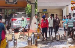 ಡೈರಿಯಲ್ಲಿ ಅವ್ಯವಹಾರ ಆರೋಪ – ಅಧ್ಯಕ್ಷೆ, ಕಾರ್ಯದರ್ಶಿ ಮನೆ ಮುಂದೆ ಗ್ರಾಮಸ್ಥರ ಪ್ರತಿಭಟನೆ