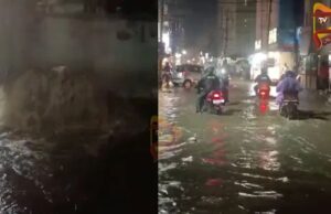 ಬೆಂಗಳೂರಲ್ಲಿ ಭಾರೀ ಮಳೆಗೆ ಹಲವೆಡೆ ಜಲಾವೃತ – ಗುಂಡಿಬಿದ್ದ ರಸ್ತೆಗಳಲ್ಲಿ ನಿಂತ ನೀರು