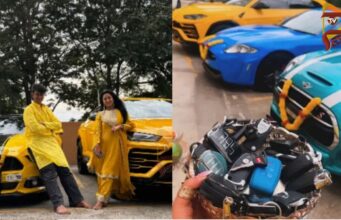 ದರ್ಶನ್ ಇಲ್ಲದಿದ್ದರೂ, ದಸರಾ ಆಯುಧಪೂಜೆ ನೆರವೇರಿಸಿದ ವಿಜಯಲಕ್ಷ್ಮಿ, ಪುತ್ರ