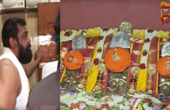 ಗೋಲ್ಡನ್ ಪಾಸ್ ಪಡೆದು, ಹಾಸನಾಂಬೆ ದರ್ಶನ ಪಡೆದ ಧ್ರುವ ಸರ್ಜಾ