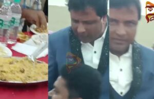 ಮುಸ್ಲಿಂ ಮದುವೆ ಮನೆಯಲ್ಲಿ ಊಟಕ್ಕೆ ಕುಳಿತಿದ್ದ, ಹಿಂದೂ ವ್ಯಕ್ತಿಯನ್ನು ಏಳಿಸಿ ಅಪಮಾನ