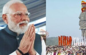 ಸರ್ದಾರ್ ಪಟೇಲರ ಜಯಂತಿ – ಏಕತಾ ಪ್ರತಿಮೆ ಬಳಿ ಮೋದಿ ಪುಷ್ಪ ನಮನ