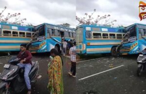 ಖಾಸಗಿ ಬಸ್ಗಳ ನಡುವೆ ಮುಖಾಮುಖಿ ಡಿಕ್ಕಿ – 6 ಮಂದಿ ಸಾವು, 28 ಮಂದಿಗೆ ಗಾಯ