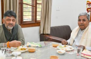 ಬ್ರೇಕ್ ಫಾಸ್ಟ್ – ಒಗ್ಗಟ್ಟಿನ ಸಂದೇಶ ಕೊಟ್ಟ ಸಿಎಂ-ಡಿಸಿಎಂ