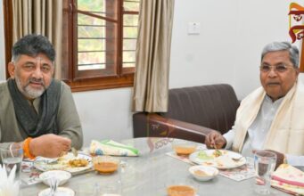 ಬ್ರೇಕ್ ಫಾಸ್ಟ್ – ಒಗ್ಗಟ್ಟಿನ ಸಂದೇಶ ಕೊಟ್ಟ ಸಿಎಂ-ಡಿಸಿಎಂ