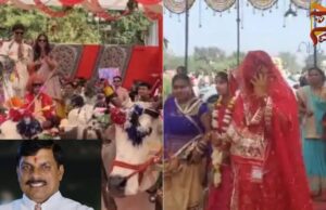 ಸಾಮೂಹಿಕ ವಿವಾಹ ವೇದಿಕೆಯಲ್ಲೇ ಮಧ್ಯಪ್ರದೇಶ ಸಿಎಂ ಪುತ್ರನ ಮದುವೆ