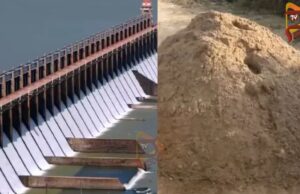 ತುಂಗಭದ್ರಾ ನದಿಗೆ ಅಡ್ಡಲಾಗಿ ಸೇತುವೆ ನಿರ್ಮಿಸಿ ಮರಳು ಲೂಟಿ