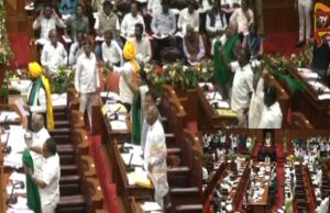 ವಿಧಾನ ಪರಿಷತ್ನಲ್ಲಿ ಹಳದಿ ಪೇಟ ಗಲಾಟೆ – ಕಲಾಪ ಮುಂದೂಡಿಕೆ