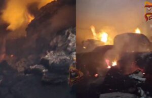 ಶಾರ್ಟ್ ಸರ್ಕ್ಯೂಟ್ನಿಂದ ಅಗ್ನಿ ಅವಘಡ – 1 ಕೋಟಿ ಮೌಲ್ಯದ ಅಧಿಕ ಹತ್ತಿ ಭಸ್ಮ