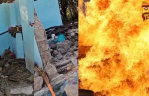 ಸಿಲಿಂಡರ್ ಸ್ಫೋಟ – ಮನೆ ನೆಲಸಮ, 7 ಮಂದಿ ಗಂಭೀರ..!