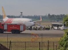 ಲ್ಯಾಂಡಿಂಗ್ ಗೇರ್ ಸಮಸ್ಯೆ, ಟೈರ್ ಸ್ಫೋಟ – ಏರ್ ಇಂಡಿಯಾ ವಿಮಾನ ತುರ್ತು ಭೂಸ್ಪರ್ಶ