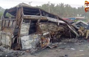 ಬಸ್ಸಿನ ಡೀಸೆಲ್ ಟ್ಯಾಂಕ್ಗೆ ಟ್ರಕ್ ಡಿಕ್ಕಿ – ಸೀಬರ್ಡ್ ಮಾಲೀಕ ಹೇಳಿಕೆ..!