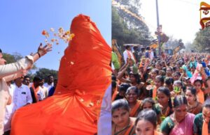 ಶಿಲ್ಪಿ ಅರುಣ್ ಯೋಗಿರಾಜ್ ಕೆತ್ತಿದ ವಾಲ್ಮೀಕಿ ಮೂರ್ತಿ; ಬಳ್ಳಾರಿಯಲ್ಲಿ ಲೋಕಾರ್ಪಣೆ