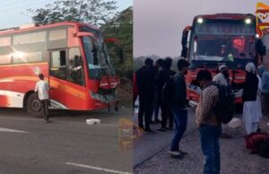 ಬೆಂಗಳೂರಿಂದ ಜೋಧಪುರ್ಗೆ ತೆರಳುತ್ತಿದ್ದ ಬಸ್ಸಿನ ಎಂಜಿನ್ನಲ್ಲಿ ಹೊಗೆ..