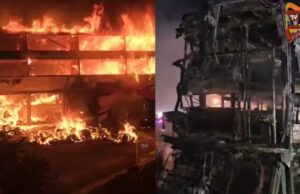 ಆಂಧ್ರದಲ್ಲಿ ಮತ್ತೊಂದು ಬಸ್ ದುರಂತ – ಮೂವರು ಸಜೀವ ದಹನ