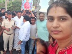 ಬೈಕ್ಗೆ ಬಸ್ ಡಿಕ್ಕಿ ಹೊಡೆದು ಮಹಿಳೆ ಸಾವು – ಇಬ್ಬರಿಗೆ ಗಾಯ