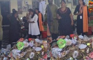 ರಸ್ತೆ ಬದಿ ಕಸ ಹಾಕ್ತಿದ್ದವರ ಮನೆ ಅಂಗಳಕ್ಕೆ ಕಸ ಸುರಿದ ಪಾಲಿಕೆ ಸಿಬ್ಬಂದಿ