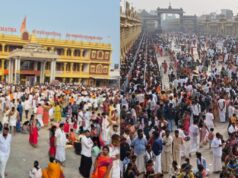 ಹೊಸ ವರ್ಷದ ಮೊದಲ ದಿನ – ಮಂತ್ರಾಲಯಕ್ಕೆ ಹರಿದು ಬಂದ ಭಕ್ತಸಾಗರ