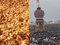 ಅಭಿನವ ಗವಿಮಠದ ಜಾತ್ರೆಯಲ್ಲಿ ಲಕ್ಷಾಂತರ ಭಕ್ತರಿಗೆ ಪ್ರಸಾದ ರೂಪದಲ್ಲಿ ಬಜ್ಜಿ ವಿತರಣೆ..!