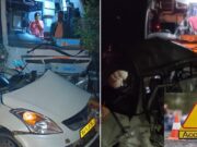 ಕಾರು, ಬಸ್ ಮಧ್ಯೆ ಭೀಕರ ಅಪಘಾತ – ಮೂವರು ಸಾವು..!