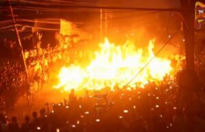 ಸಂಕ್ರಾಂತಿ ಹಬ್ಬ ವೇಳೆ ಕಿಚ್ಚು ಹಾಯಿಸುವಾಗ ಯಡವಟ್ಟು..!