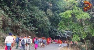 ಚಾರ್ಮಾಡಿ ದಟ್ಟಡವಿ ಮಧ್ಯೆ ಆನೆ, ಅಪಘಾತದ ಆತಂಕದಲ್ಲಿ ಮಂಜುನಾಥನ ಭಕ್ತರ ಪಾದಯಾತ್ರೆ..!