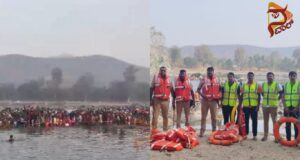 ಮಾದಪ್ಪನ ದರ್ಶನಕ್ಕೆ 2ನೇ ದಿನವೂ ಸಾವಿರಾರು ಭಕ್ತರ ಪಾದಯಾತ್ರೆ – ಹಗ್ಗಕಟ್ಟಿ ನದಿ ದಾಟಿಸಿದ SDRF ತಂಡ…!