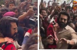 ನಟ ರಾಮ್ ಚರಣ್ ತಳ್ಳಾಟ ನೂಕಾಟ..ಆಸ್ಪತ್ರೆ ಅನ್ನೋದನ್ನೂ ನೋಡದ ಜನರು