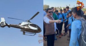 ಸ್ವಂತ ಖರ್ಚಿನಲ್ಲಿ ಸರ್ಕಾರಿ ಶಾಲಾ ಮಕ್ಕಳನ್ನು ಹೆಲಿಕಾಪ್ಟರ್ನಲ್ಲಿ ಸುತ್ತಾಡಿಸಿದ ಸಚಿವ ಜಮೀರ್