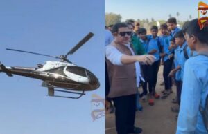 ಸ್ವಂತ ಖರ್ಚಿನಲ್ಲಿ ಸರ್ಕಾರಿ ಶಾಲಾ ಮಕ್ಕಳನ್ನು ಹೆಲಿಕಾಪ್ಟರ್ನಲ್ಲಿ ಸುತ್ತಾಡಿಸಿದ ಸಚಿವ ಜಮೀರ್