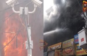 ಚಿಕ್ಕಪೇಟೆ ಮೆಟ್ರೋ ನಿಲ್ದಾಣದ ಬಳಿ ಅಗ್ನಿ ಅವಘಡ – ಬಿಲ್ಡಿಂಗ್ಗೆ ಬೆಂಕಿ