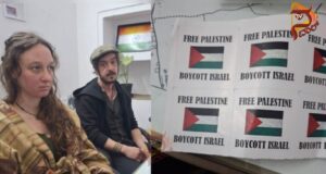 ಭಾರತ ಬಿಟ್ಟು ತೊಲಗಿ – ಫ್ರೀ ಪ್ಯಾಲೆಸ್ಟೈನ್ ಸ್ಟಿಕ್ಕರ್ ಅಂಟಿಸಿದ ಬ್ರಿಟಿಷ್ ದಂಪತಿಗೆ ನೋಟಿಸ್..!