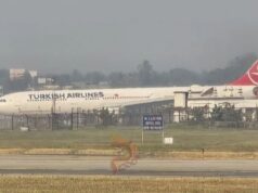 ಎಂಜಿನ್ನಲ್ಲಿ ಬೆಂಕಿ – ಟರ್ಕಿಶ್ ಏರ್ಲೈನ್ಸ್ ವಿಮಾನ ತ್ರಿಭುವನ್ ಏರ್ಪೋರ್ಟ್ನಲ್ಲಿ ಎಮರ್ಜೆನ್ಸಿ ಲ್ಯಾಂಡಿಂಗ್..!