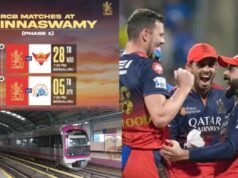 ಆರ್ಸಿಬಿ ಫ್ಯಾನ್ಸ್ಗೆ ಗುಡ್ ನ್ಯೂಸ್ – ಐಪಿಎಲ್ ಟಿಕೆಟ್ ಇದ್ರೆ, ಮೆಟ್ರೋ ಪ್ರಯಾಣ ಉಚಿತ