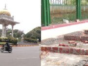 ಮೈಸೂರು ಪಾಲಿಕೆಯಿಂದಲೇ ಫುಟ್ಪಾತ್ ಒತ್ತುವರಿ..!