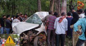 ನಿಯಂತ್ರಣ ತಪ್ಪಿ ಮರಕ್ಕೆ ಕಾರು ಡಿಕ್ಕಿ – ಇಬ್ಬರು ಸ್ಥಳದಲ್ಲೇ ಸಾವು..!