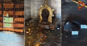 ಬೆಳ್ತಂಗಡಿಯ ದೇಗುಲಕ್ಕೆ ನುಗ್ಗಿ ದಾಂಧಲೆ – ದೈವದ ಪರಿಕರ ಚೆಲ್ಲಾಪಿಲ್ಲಿ..!