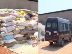 ಜಮೀನಿನಲ್ಲಿ ಅಕ್ರಮವಾಗಿ ಸಂಗ್ರಹಿಸಿಟ್ಟಿದ್ದ, 200 ಟನ್ ಅನ್ನಭಾಗ್ಯ ಅಕ್ಕಿ ಜಪ್ತಿ..!