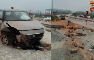 ಕೇರಳಕ್ಕೆ ಮತ ಚಲಾಯಿಸಲು ಹೊರಟಿದ್ದಾಗ, ಕಾರು ಅಪಘಾತ..!