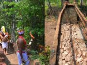 ದೈವದ ಭಂಡಾರ ಮೆರವಣಿಗೆ ವೇಳೆ ಕುಸಿದ ಕಾಲು ಸಂಕ