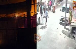 ಪ್ಲಾಸ್ಟಿಕ್ ಗೋಡೌನ್ನಲ್ಲಿ ಅಗ್ನಿ ಅವಘಡ – ಗೋಡೆ ಹಾರಿ ಜೀವ ಉಳಿಸಿಕೊಂಡ ಪಿಜಿ ಯುವತಿಯರು