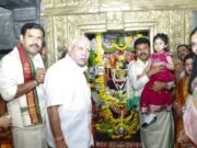 ಹುಚ್ಚುರಾಯಸ್ವಾಮಿ ರಥೋತ್ಸವದಲ್ಲಿ ಭಾಗಿಯಾದ ಬಿಎಸ್ವೈ ಕುಟುಂಬ