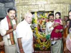 ಹುಚ್ಚುರಾಯಸ್ವಾಮಿ ರಥೋತ್ಸವದಲ್ಲಿ ಭಾಗಿಯಾದ ಬಿಎಸ್ವೈ ಕುಟುಂಬ