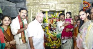 ಹುಚ್ಚುರಾಯಸ್ವಾಮಿ ರಥೋತ್ಸವದಲ್ಲಿ ಭಾಗಿಯಾದ ಬಿಎಸ್ವೈ ಕುಟುಂಬ